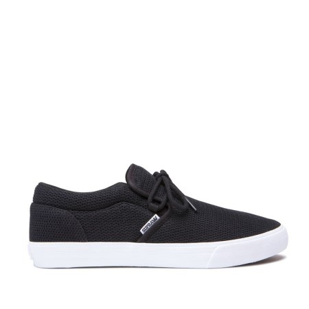 Supra Cuba Mens Low Tops Shoes Black UK 14EIR